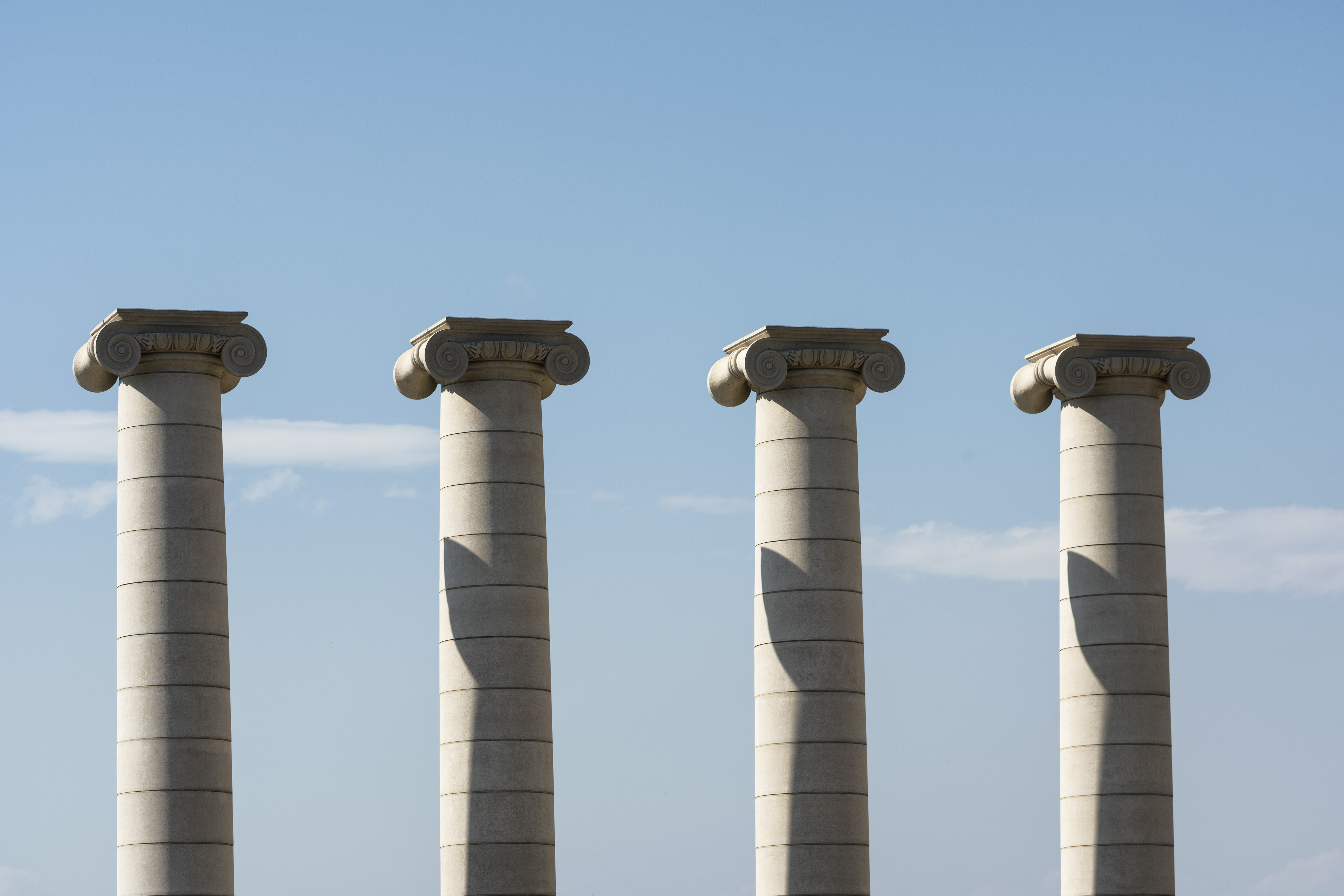 Columns of equal width.